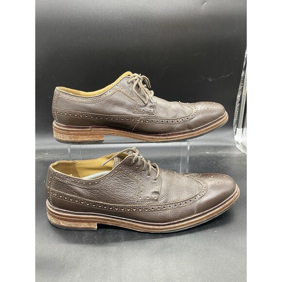 Cole Haan Williams Wingtip II Oxford Brown Pebble Leather C13596 Mens size 13 - Picture 1 of 7